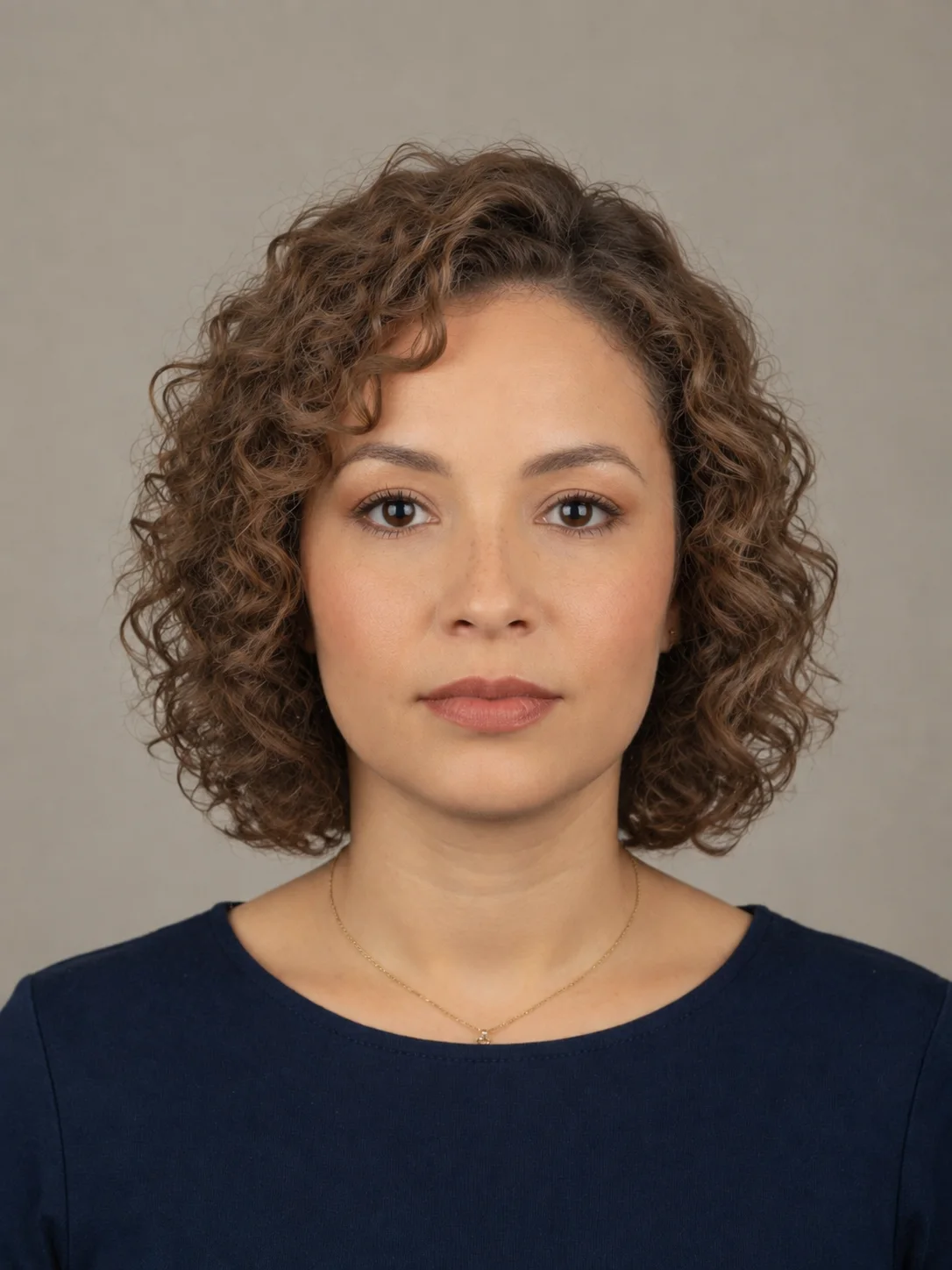 AI-generated preview of the same person with a new hairstyle.